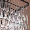 Lampadario di cristallo 10 pezzi di vetro trasparente goccia d'acqua accessori per l'illuminazione ciondolo perline per tende da sposa