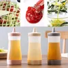 Bottiglie di stoccaggio Salsa Aceto Olio Ketchup Sugo Ampolla Accessori da cucina Dispenser per condimenti in plastica per barche Bottiglia da spremere