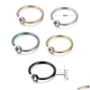 Nasenringe Ohrstecker Ohrstecker KörperschmuckStahl Punk Clip auf gefälschte Ringe Edelstein Nase Lip Ohr Piercing Unisex Frauen Schmuck Faux Septum Pierci Dhlsj