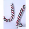 Dog Toys Chews Dog Braided Cane Rudder Chew Toy Pet Supplies Cotton Rope Training Interactive Play Bite Toys Christmas Crutch 9 8B Dh2O9