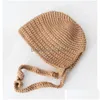 Banie / Casquettes du crâne coréen Capes de bonnet de protection oreille pour femmes mignon chat loli hiver chaud kee et chapeaux de pluviers en tricot polyvalent quotidien Drop8