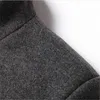 メンズウールブレンドセンバオマンウールジャケットコート中央のトレンチクラシックソリッドカラー印刷と綿の肥厚ファッション221206