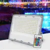 Proiettore a Led RGB 10W 20W 30W 50W 100W 150W 200W 220V 110V Luce di inondazione per esterni Lampada da parete per rondella Riflettore Illuminazione da giardino impermeabile