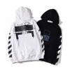 Heren Hoodies Sweatshirts Offs Wit %60 Korting Stijl Trendy Mode Painted Arrow Crow Stripe en 2023