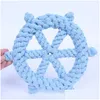 Dog Toys Chews Dog Braided Cane Rudder Chew Toy Pet Supplies Cotton Rope Training Interactive Play Bite Toys Christmas Crutch 9 8B Dh2O9