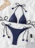 Bras Sets COOBBU Bikini Set 2022 Swimwear Swimsuit Suit Woman Sexy Bathing Suits Two-Piece Bikinis Triangle Bandage Brazilian Biquini NEW T221206