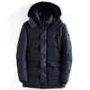 Men's Down Practicality Nice Men Winter Jackets And Coats Man Slim Fit Thicken Fur Hooded Outwear Warm Parkas NXP26