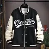 Mens Jackets Spring and Autumn Coat Mens Jacket Baseball Suit Trend Handsome First Senior High School Coat Plus Velvet 221205