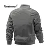 Mensjackor Needlesnoah Spring Autumn Flight Bomber Jacket Män Solid Ytterkläder Casual Long Sleeve Jackets and Coats Male Military Jacket 5xl 221205