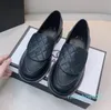 Kleid Schuhe Mode Luxus Marke Umgedrehte Kante Flacher Mund Lässige Weibliche Leder Frau C