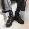 Stiefel Leder Socke Männer Knöchel Männer Schuhe für Herren Turnschuhe Herbst Winter Vintage Klassische Männliche Casual Motorrad Schuhe 221207