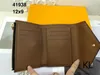 Womens Designer VICTORINE Wallet Brown Flower Leather Fold Purses marques Short Long Card Holder Passport Lady Folded Purse Ladies Coin Pouch