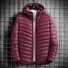 Mens Down Parkas Printemps Hiver Manteaux Matelassés 90% Canard Blanc Ultra Léger Packable Veste Hommes Mode Coréenne Puffer Manteau 221207