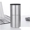 Другая посуда CAN COLER CUP для 12 унций Slim Beer Hard Seltzer Drinkware Doublewalled 304 из нержавеющей стали.