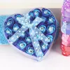 24 st tv￥lblommor Valentine Day Gift Heart Shaped Box Artificial Soap Rose Flower Wedding Home Decoration Event Reklam presenter
