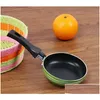 Pans Mini Small Frying Pan Thickening Flat Bottom Pot Single Person Kitchen Practical Gadget Easy To Clean 4 96Jq J3 Drop Delivery H Dhs81