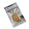 Packing Bag Front Clear Silver Zip Lock Plastic Mylar Food Grocery Resealable Zipper Aluminum Foil Poly Bags