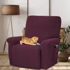 Chair Covers Recliner Cover Waterproof Rocking For Pet Soft Thick Fiber Furniture Protector With Elastic