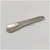 Other Hand Tools Est Gold/Sier Other Hand Tools Zinc Alloy Spoon Spice Powder Shovel Portable Scoop For Dab Snuff Snorter Sniffer Sm Dhkcq