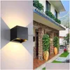 Utomhusv￤gglampor Vattent￤ta LED -v￤ggljus 7W 12W IP65 Vinkel Justerbar konst COB -lampa Dekorativ f￶r inomhus utomhus Home Garden Por OT7PL