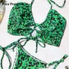 Reggiseni Para Praia 2022 sexy della fasciatura del bikini delle donne perizoma costumi da bagno scava fuori costume da bagno delle donne Beachwear push up bikini leopardo costume da bagno T221206