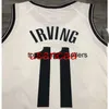 Alle Stickereien 11# IRVING weißes Basketballtrikot. Passen Sie einen beliebigen Nummernnamen XS-5XL 6XL an