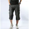 Heren shorts Shorts Summer Heren Pocket Cargo Casual Men Losse Army Short Pants Outdoor Man Tactical Elastic Taille Trunks 2023 5XL