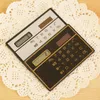 Calculatrice de carte solaire pour jardin, mini calculatrice, compteurs solaires, petites cartes de crédit fines, poche d'alimentation solaire, calculatrices ultra-fines, logo personnalisé SN456