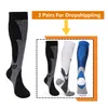 Sportsockor Brothock 3 par för droppkompression 2030 mmHg Athletic Nylon Amningsstrumpor Sport 221207