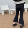 Trousers Autumn Girls fashion casual flared denim pants little princess skinny all match Boot Cut 221207