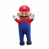 Super Plumber Mari Red Hat Inflatable Monster Costume for Adult Kids Woman Halloween Christmas Party Festival Mascot Costumes