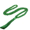 108 Agate Pärlor 8mm Tassel Armband Halsband Tibetanska buddhistiska Mala Buddha Charm Rosary Yoga för kvinnor Män smycken