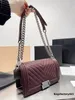 Klassieke Vrouwen Groothandel Ontwerper Klassieke Mini Mode Tassen Gewatteerde Kettingflap Diamant Kalfsleer Kaviaar Lederen Schoudertas Crossbody Tas Luxe Handtassen