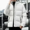 Jaqueta masculina de Parkas Parka com capô espessante de outono de inverno Puffer de casaco quente roupas de moda de moda de clima frio 221207