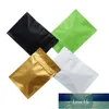 Mat wit hersluitbare aluminiumfolie Zip vergrendelingspakket Pouch 200pcs/Lot Food Storage Bag Tea Snacks Langdurige verpakking