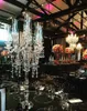 125 cm hohe Glas-Kerzenhalter Hurricane 9-armiger Kristall-Kerzenleuchter für Hochzeiten