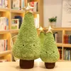 1Pc 29-65CM Simulazione Albero di Natale Giocattoli di peluche Carino Evergreen Peluche Bambole che desiderano alberi di peluche per Natale Dress Up