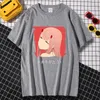 T-shirts pour hommes à manches courtes mode homme T-shirts chemise grande taille T-shirts dessins animés Anime zéro deux impression hauts décontracté col rond mâle