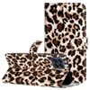 Wolf Leder Brieftasche Hüllen für Samsung S24 Plus Ultra S23 FE A25 A24 A15 A05 A05S Modedruck Flip Leopard Schmetterling Baum Blume Katze Kredit ID Kartensteckplatz Halter Beutel