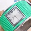 Zegarek 2022 luksusowa bransoletka damska zegarki damskie sukienka kwarcowy Rhinstone Relogio Feminino Square Clock Green Prezent