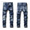 Jeans maschile maschi cool strappa designer stret designer jeans in difficoltà motociclisti strappato slim fit motociclette denim denim s hip hop moda uomo pantaloni 2021gcda