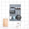 Storage Holders Racks Bathroom Wall Shelf Shower Corner Kitchen Storage Holder Rack Wallhanging Plastic Hole Board Organizer 200 N Dhl13