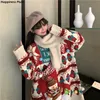 Women s Sweaters Girlfriends Christmas Long Harajuku Loose Thick Plus Velvet Girlfriend Outfit Year Fashion Ladies Clothes 221206