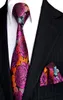 E12 MEN039S TIE SETS Rose Multicolor Fuchsia Red Yellow Blue Floral Neckties Pocket Square 100 Silk New 전체 7954369
