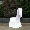 Sandalye, El Ziyafet Düğün için Yüksek Elastik Kapak Kapakları Altın Yay Tek Parçalı Kırışın Arka Üst Manto Koltuğu