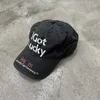 New Wash Embroidery Casual Cap Lucky Hat Men/Women Fashion Street Hip-Hop Accessories