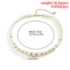 Big Pearl Beads Chain Chaker Short Charkles