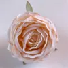 Têtes de fleurs de roses thé 7cm, bricolage, centres de table de mariage européen, accessoires de décoration de Bouquet, décoration de maison pour fête d'anniversaire