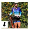 Racing Sets 2023 Custom Professional Breathable Printing Woman Cycling Jersey Suit Triathlon Bike Wear Short Sleeve Jumpsuit