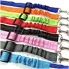 Dog Collars Leashes Leashes Pet Supplies Car Seat Belt Dog Traction Buffer Elastic Reflective Rope Inventory Wholesale Drop Delive Dhxav
